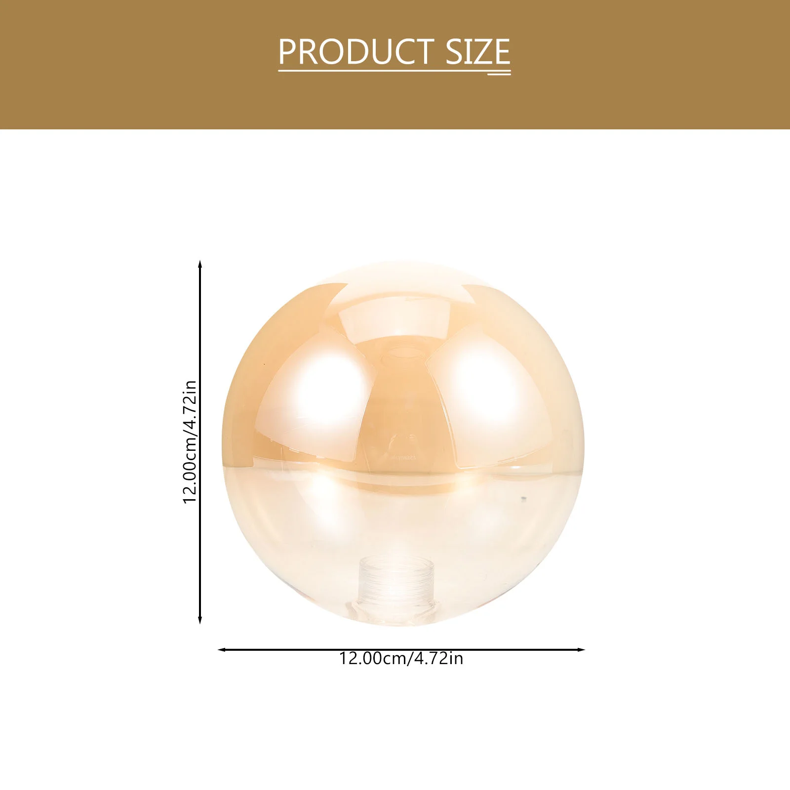 Globe Amber Ball Lampshade G9 Threaded Electroplated Molecular Dining Pendant Glass Diameter 120mm (diameter G9) Smoke Gray