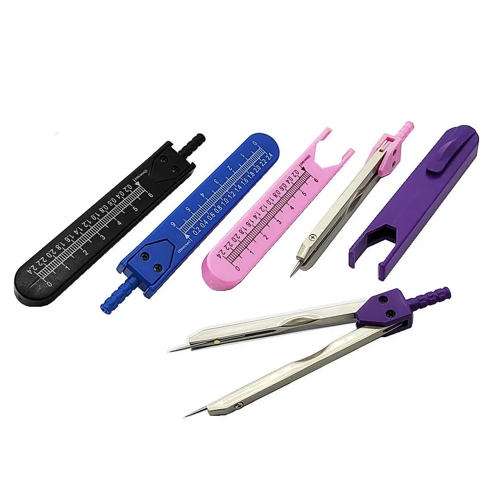 정밀 측정 ECG 서브 게이지 컴팩트 디자인 편리한 ECG 캘리퍼스 금속 전문 측정 도구 눈금이 있는 나침반