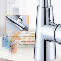 โค้ง 360 องศา °   ก๊อกน้ำในครัวแบบหมุนได้ ทนความร้อนและความเย็น ป้องกันน้ำกระเด็น ก๊อกน้ำอเนกประสงค์สำหรับอ่างล้างจาน 6