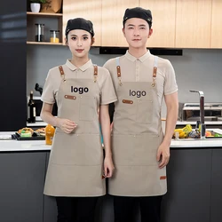 Waterproof Apron for Women Men Cook Chef Work Wear Custom Restaurant Barber Shop Aprons Salon Manicure Hairdressing Mandiles