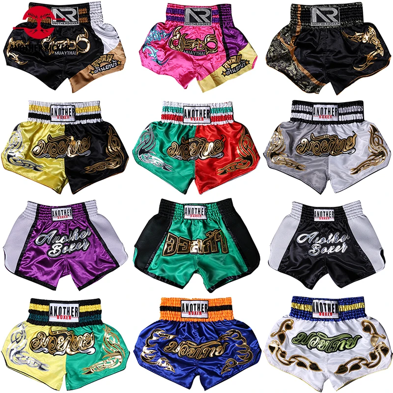 Acheter Short de boxe Muay Thai respirant pour enfants et adultes, pantalon  de boxe assorti, pour hommes, femmes, garçons et filles, malles  d'entraînement MMA