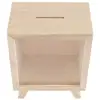 Bank Piggy Money Box Wooden Coin Saving Jar Kids Wood Savings Adults Cash Change case Gift Banks Case Tip storage boxes multiuse 1