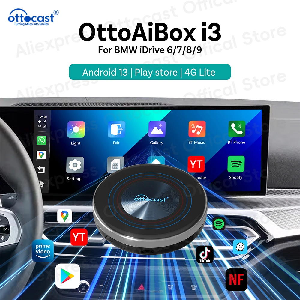 ottocast OttoAibox i3 ワイヤレスCarPlayアダプター Amazon.co.jp: 【BMW完全専用｜他車種非対応】オットキャスト OTTOCAST