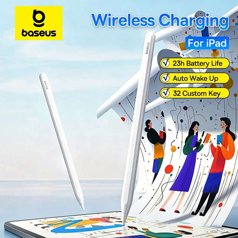 Baseus Stylus Stift Kabellose Aufladung für Apple Pencil Magnetische Anziehung für iPad Pro Air Mini Bluetooth 23h Akkulaufzeit Tablet-Stift - AliExpress 7