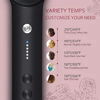 Hair Straightener Brush Hot Comb Ionic Straightening Brush with Anti Scald Fast Ceramic Heating Portable Hot Straightening Comb 2