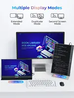 WUAWE 15.6 inch Portable Monitor Laptop, 15.6-inch 1080p72 NTSC 100 sRGB USB C HDMI Travel External Second Computer Screen HDRi - Image 2