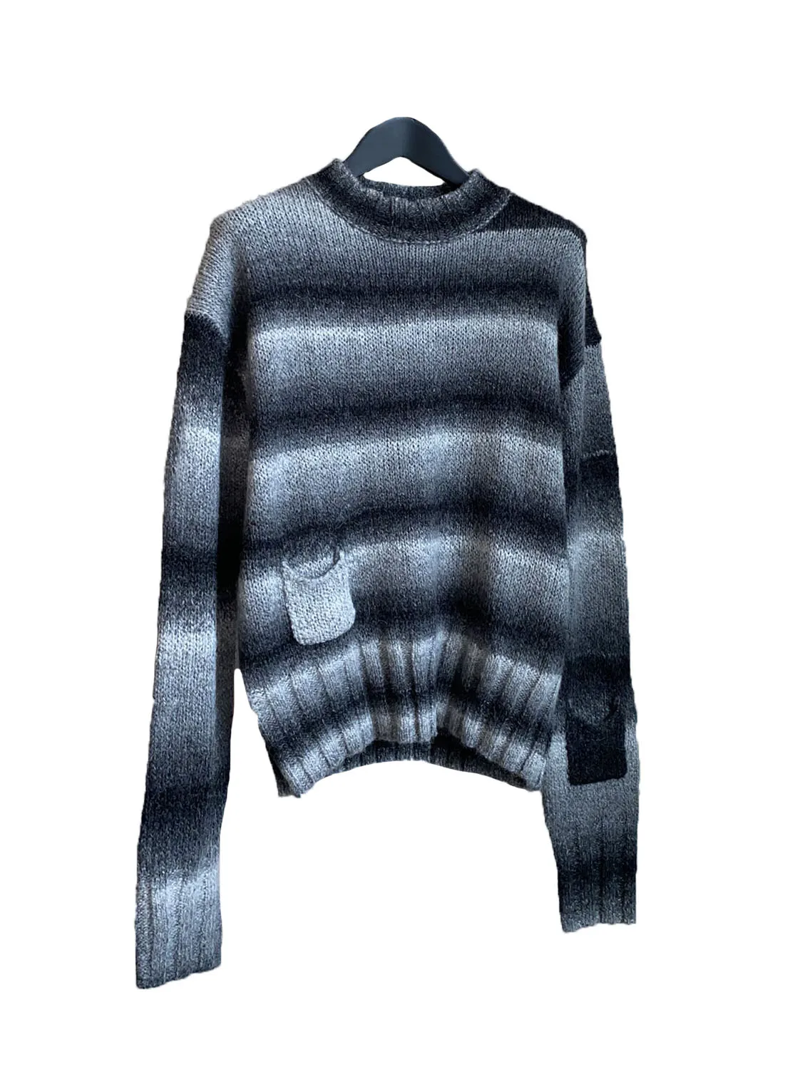 

Свитер, куртка с круглым вырезом, короткий свободный крой, цветной дизайн, теплый и удобный, зима 2023, новинка 1120