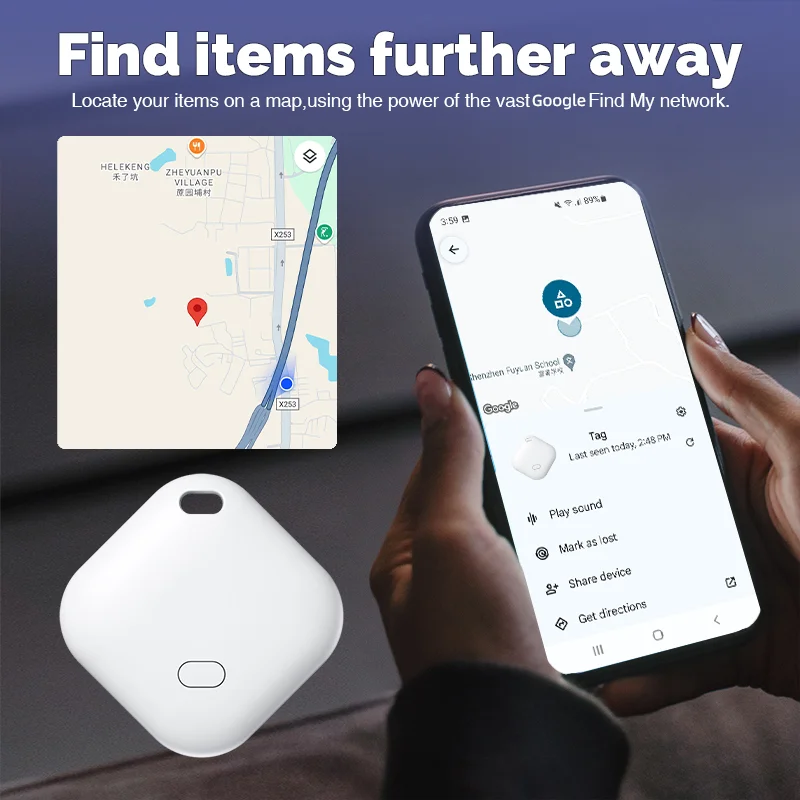 Enhanced Mini Bluetooth Tracking Device for Key, Pet, and Car GPS Finder