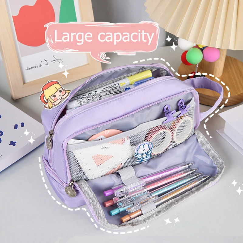 

Cute Pencil Cases Large Capacity Kawaii Pouch Bag Box Back To School Supplies For Girl Japanese Korean Stationery