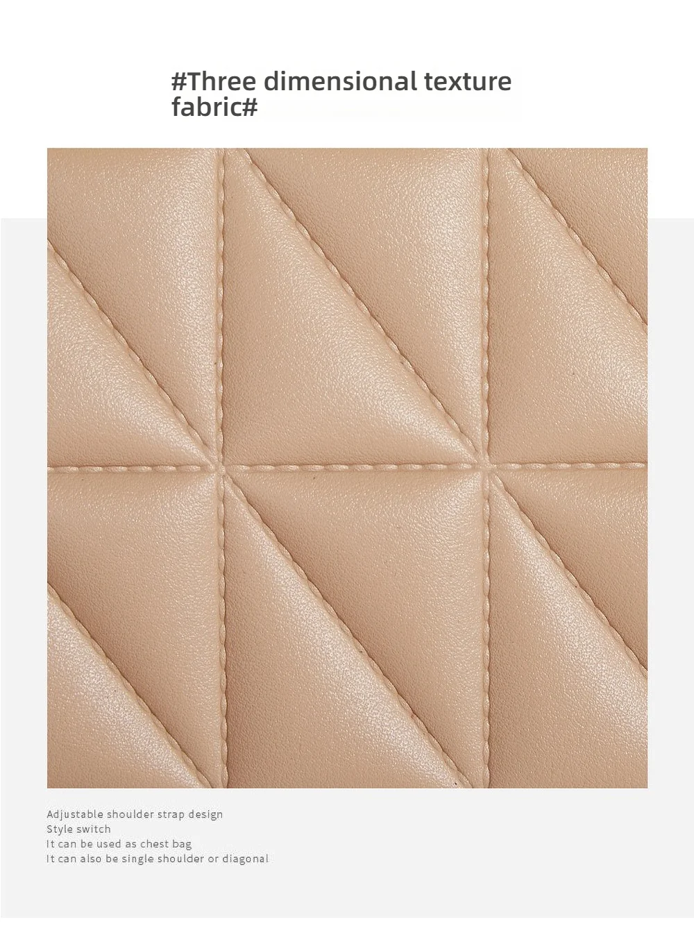 Trendy Embroidered Square Bag - Strap Detail