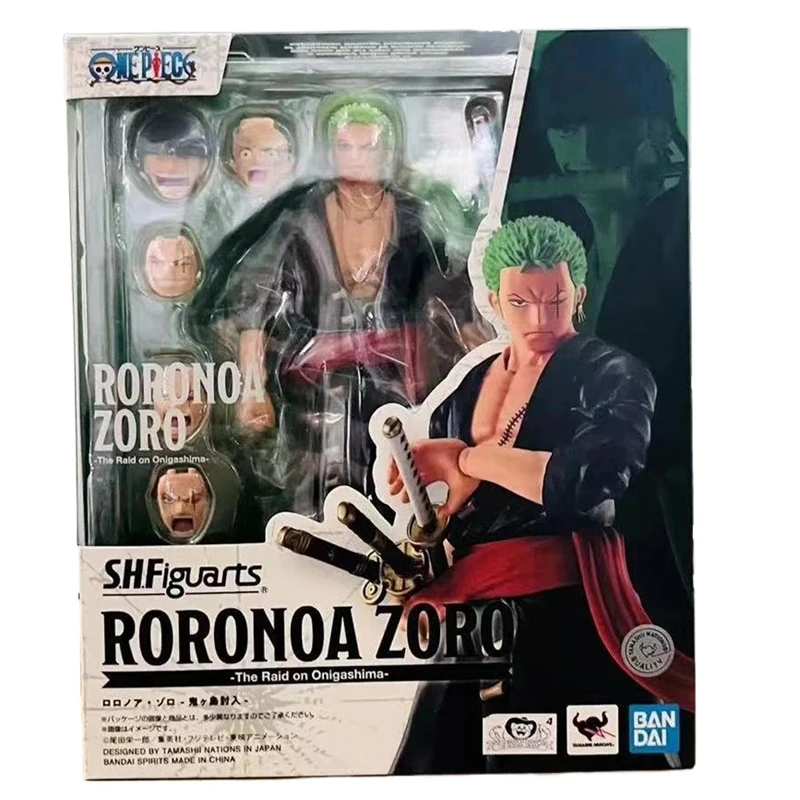 

Фигурка BANDAI S.H. Фигурка SHF Roronoa Zoro, фигурка героя из аниме, Подарочная модель