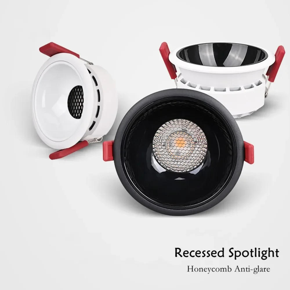 LED 매입형 조명 디밍이 가능한 통 매입형 천장 조명 7W 12W AC85-220..
