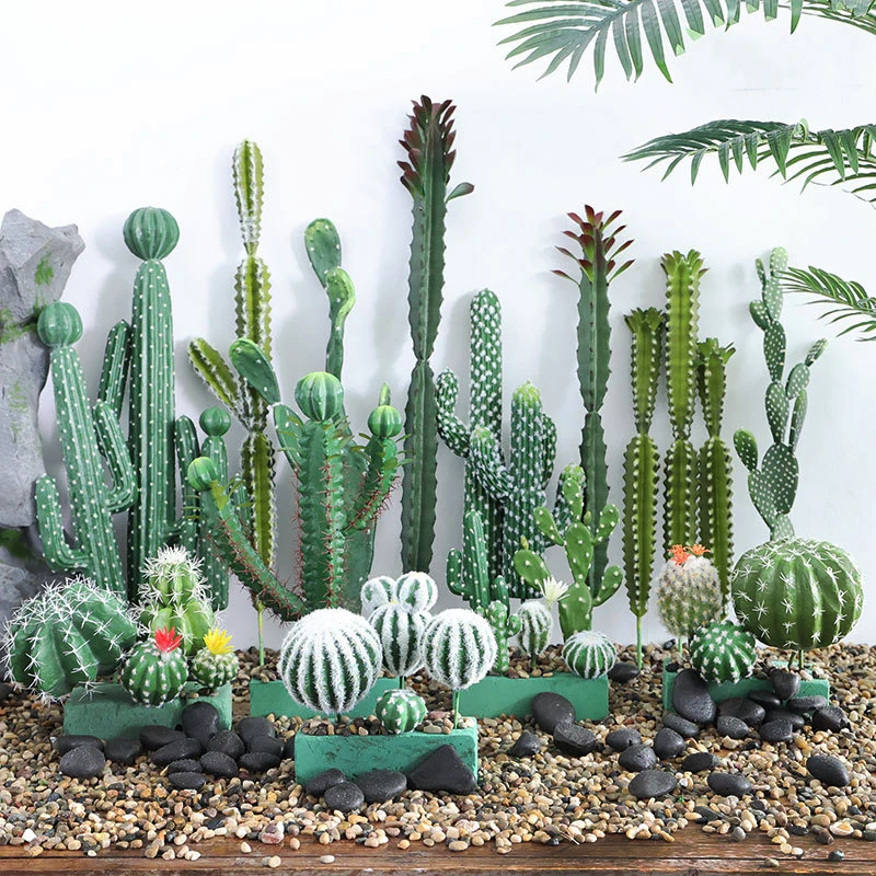 Artificial Plant Mini Cactus Flocking, Meaty and Realistic Texture Home  Decoration for Meeting Room Desktop Decoration - AliExpress