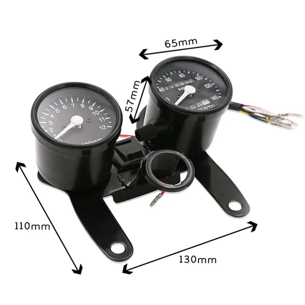 LCD 디지털 속도계 주행 거리계, CG125 스쿠터용, 12000rpm