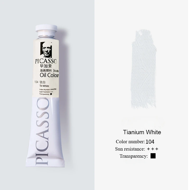 초보자 예술가 및 학생 미술 용품을 위한 높은 채도와 태양 저항성을 갖춘 50ml/170ml 유화 안료