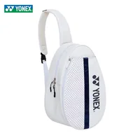 2023 New Yonex Tennis Badminton Racquet Bag 3 Pieces One Shoulder Mini Compact Lightweight Portable White Chest Bag Shoulder Bag 2