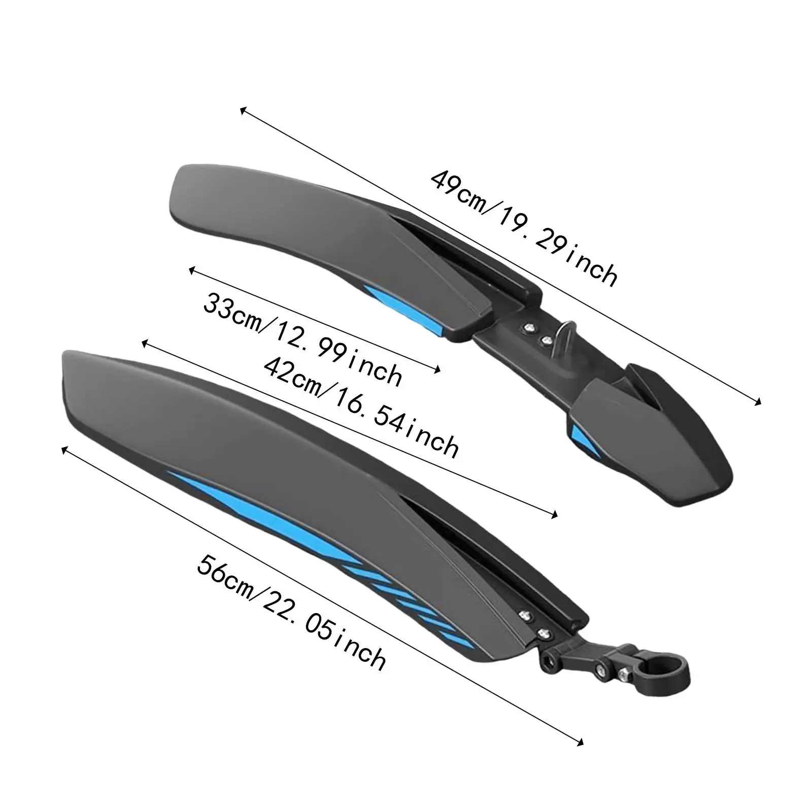 Mountain Bike Fenders Wheel Protector Universal Bike Mudguards for Bicycling Outdoor Mountain Bikes Riding 24-26-27.5 Inches