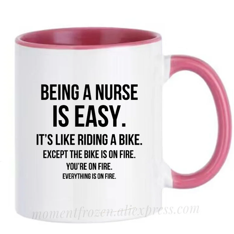 

Funny Nurse Mugs Handle Tea Coffee Cups Creative Milk Drinkware Personality Morph Coffeeware Home Decor Doctor Birthday Gifts