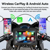 VENBES 5" Motorcycle Carplay Display Wireless Android Auto Carplay GPS Navigation USB Type-C Fast Charging - Image 2