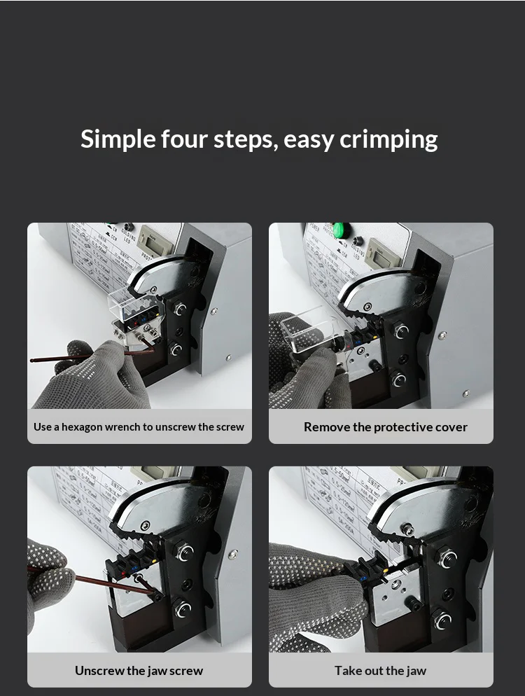 50B2 2.5T Heavy Duty Electric Crimping Tool AC200/230V, 0.5-120mm² for Power Cab