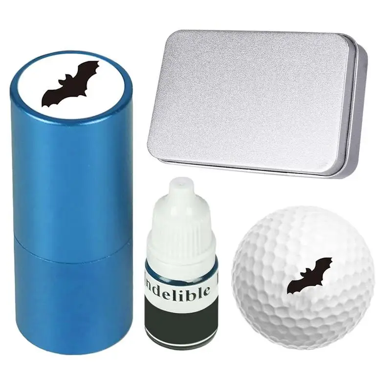 

Golf Ball Stamp Kit Metal Golf Stamp With Refillable Ink Waterproof Golf Ball Marker For Identifying Golf Ball Great Gift For