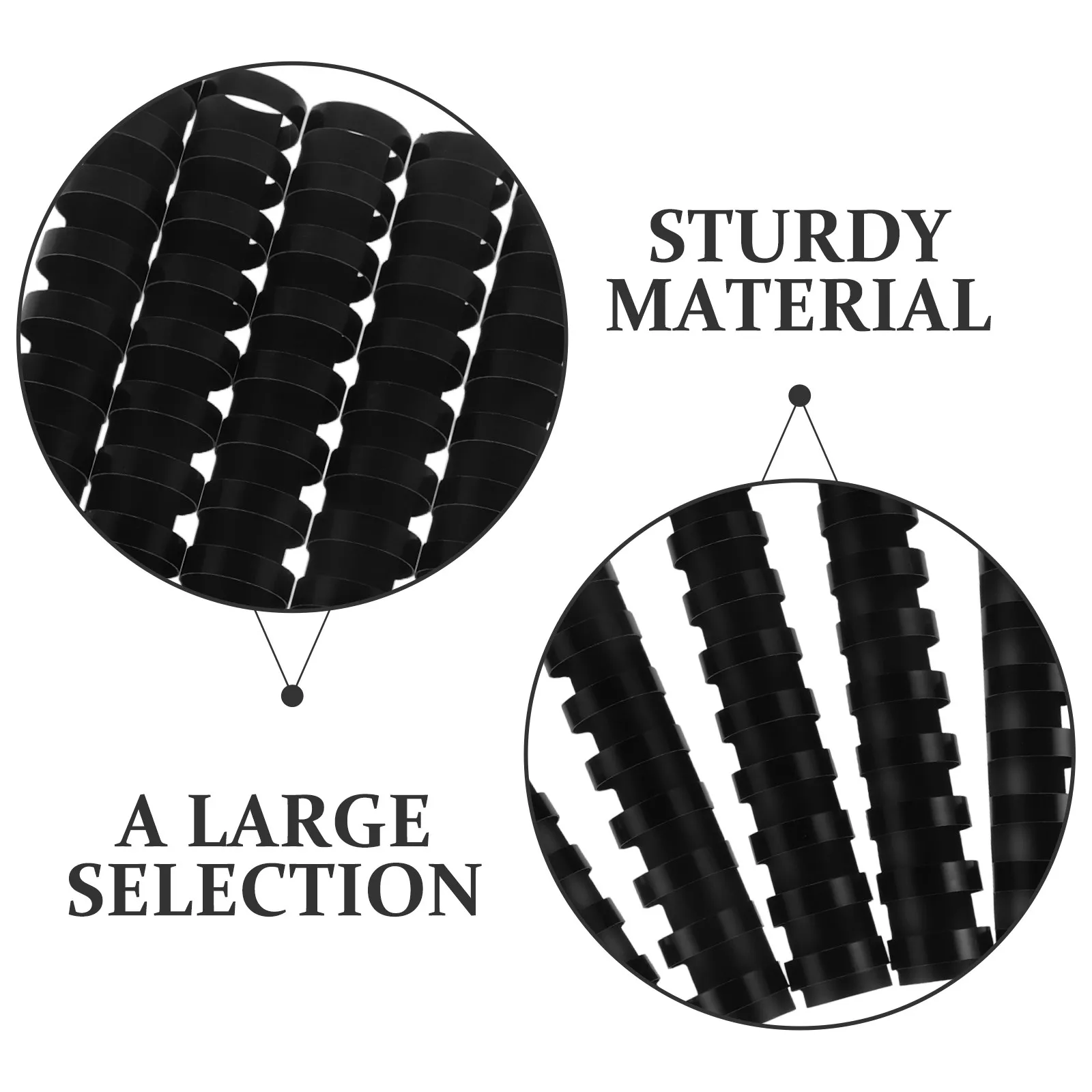 50Pcs 21 홀 플라스틱 빗 바인딩 책 바인딩 문서 정리 스크랩북 사진 앨범 사무실 학교 사용