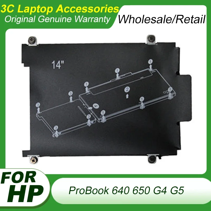 

New 2.5 SATA Hard Disk Drive for HP Probook 640 650 G4 G5 Laptop HDD SSD Frame Tray Adapter Bracket Replacement Accessories