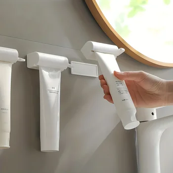 Porta spazzolino da denti Accessori da bagno Spremi dentifricio da parete Magnetico pigro Spremere dentifricio Clip Porta dentifricio da bagno 1
