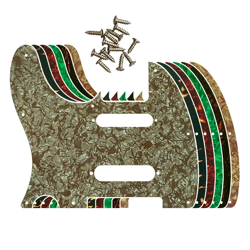 

XinYue Custom Guitar Pickgaurd - For Left Hand Nashville SS Two Single Pickups Tele Guitar Pickguard Scratch Plate Replacement