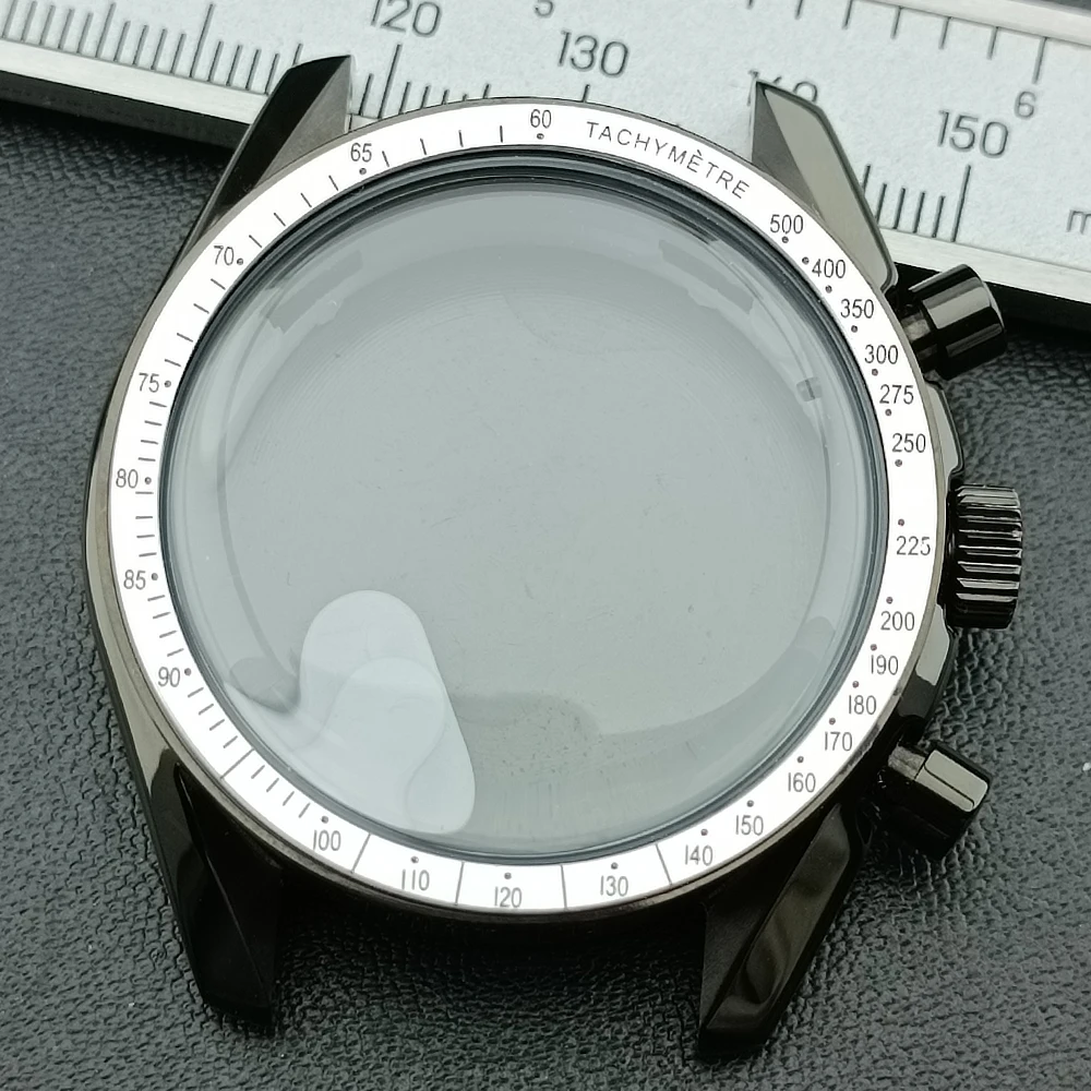 Elegant Silver/Black Metal Watch Case with Quartz Movement Compatibility and 32.5mm Dial - Ideal