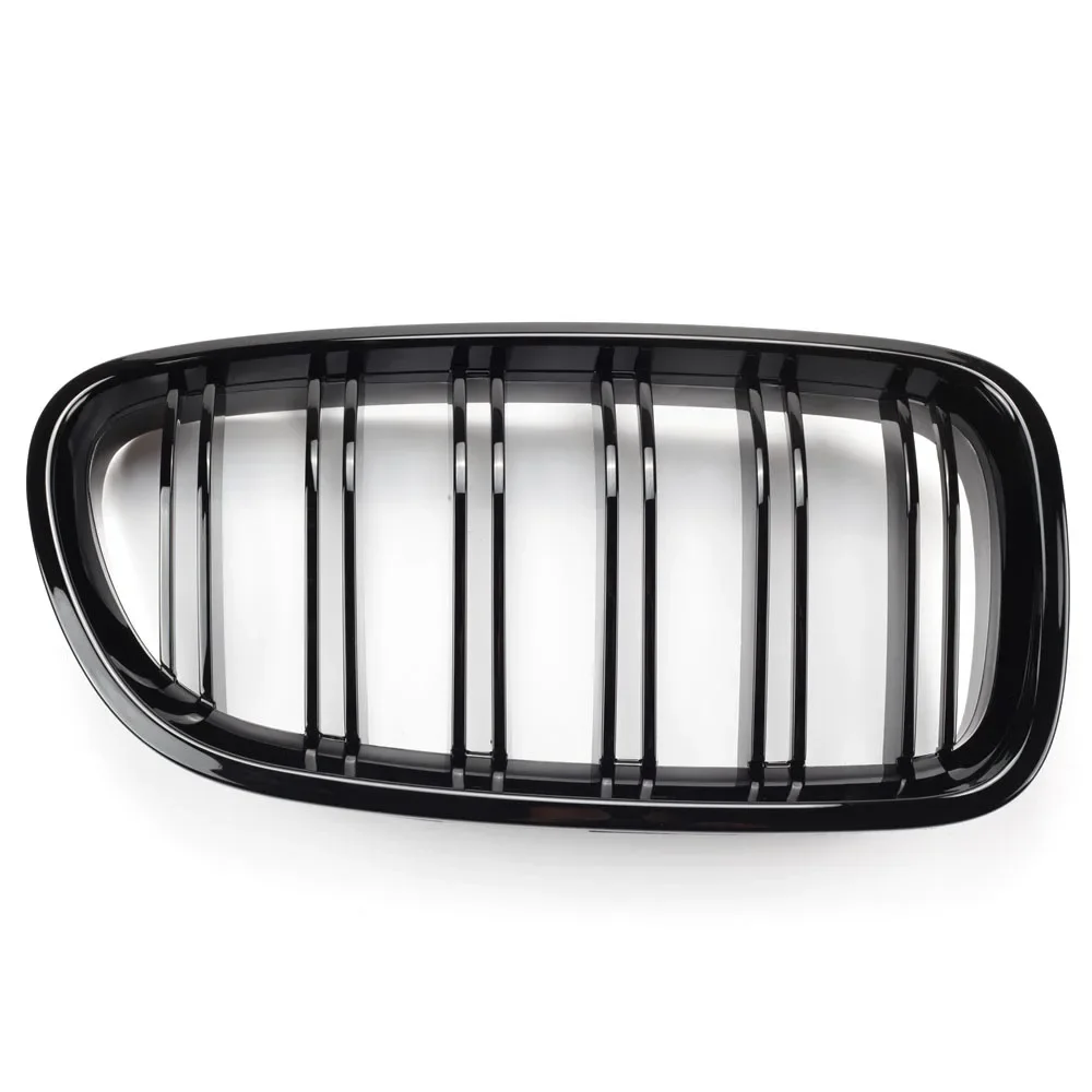 sportuli Front Replacement Kidney Grille Grill Compatible with BMW 5 Series  F10 F11 F18 M5 (Gloss Black)
