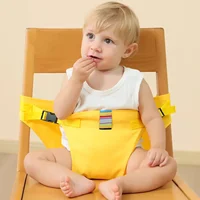 Sangle de repas pour bébé, harnais de siège Portable pour enfant, sangle de repas pour bébé, empêche la chute du bébé, rangement Portable pliable 1