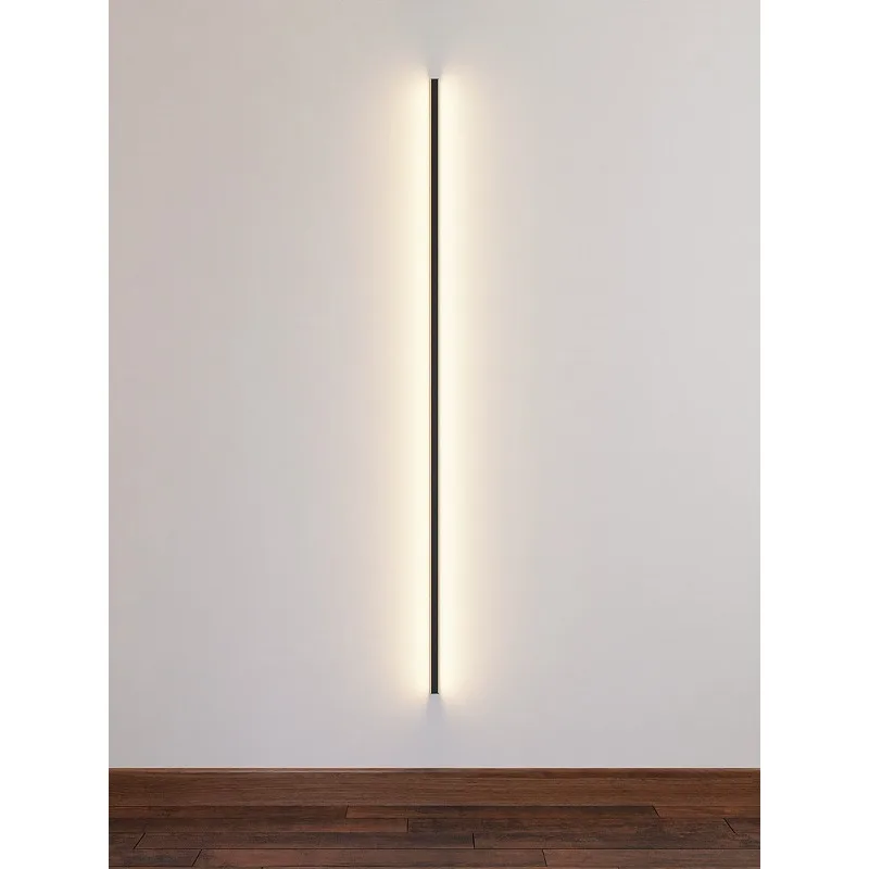 

Modern minimalist long wall lamp bedroom bedside living room balcony aisle Nordic simple personality creative LED wall light