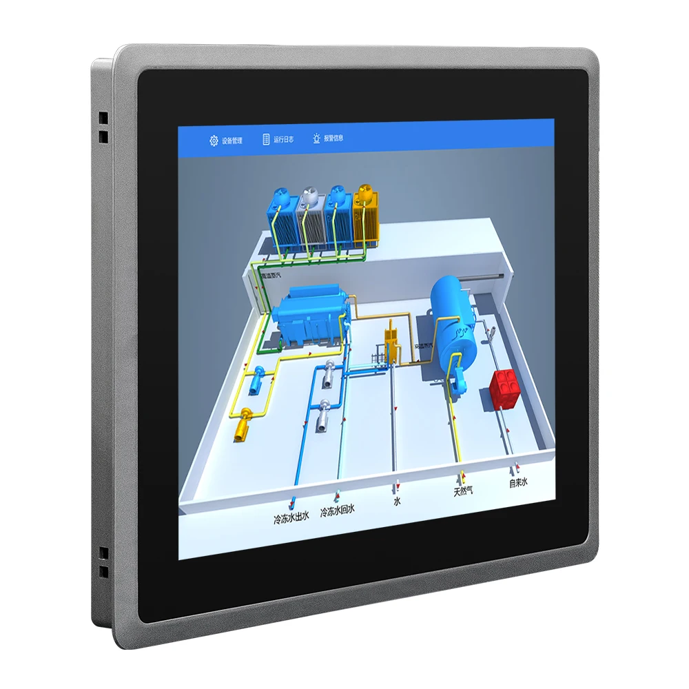 

Wall mounted ip65 waterproof 15 inch pcap touch screen monitor computer industrial panel pc with rj45 and rs232 port