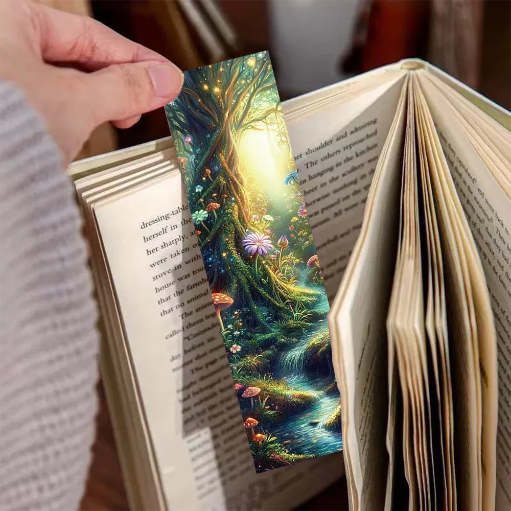 30pcs misty forest bookmarks floral painting bookmark magnetic bookmark bookmark page holder animal bookmark wooden bookmark bookmarks stationery supplies bookmark holder acrylic bookmark paper bookmark retro flower bookmark fantasy decoration student reading books page marking office supplies diy page marking bookmarks