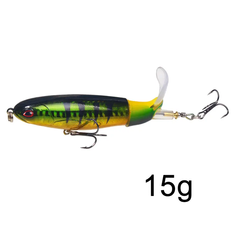1Set Whopper Plopper Minnow Angeln Lure13g/15g/35g Wobbler Angeln Künstliche Harten Köder wobbler Rotierenden Schwanz Angelgerät – Detail 28