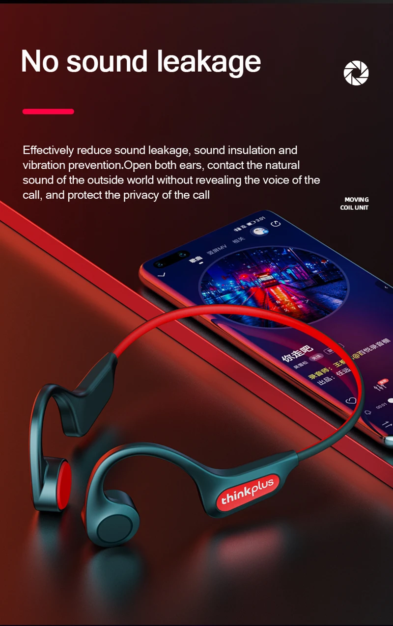 Lenovo X3 Pro Bluetooth 5.3 Bone Conduction Earphones Ear-hook Music Hifi Sports Waterproof Headset with Mic Wireless Headphones best buy headphones