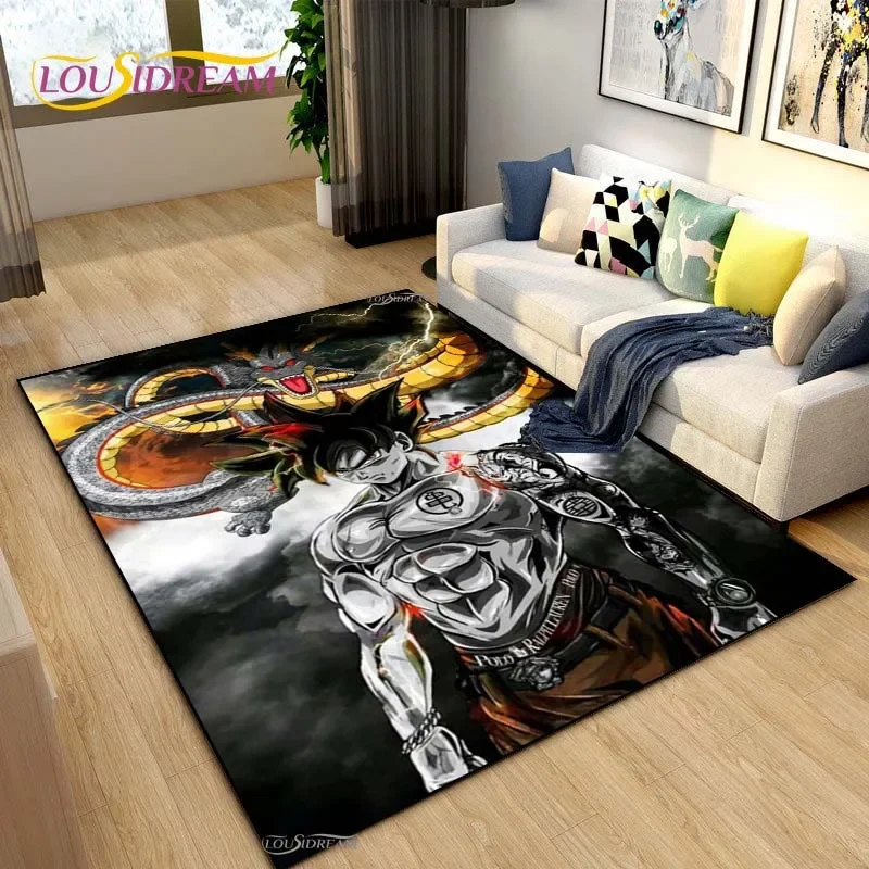 Dragon Ball Cartoon Anime Cute Carpet Living Room Bedroom Rug Table Kitchen Door Kid Unslip Floor Mat Alfombra Birthday gift floor mat shaggy rugs