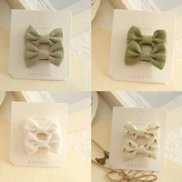 Children's Hair Clips, Handmade Headwear, Baby Hair Accessories, Full coverage fabric hair Clip Bows for Girls 6