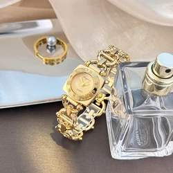 Elegant Women's Skeleton Design Watch with Roman Numerals - Luxury Fashion Bestseller (Gold)