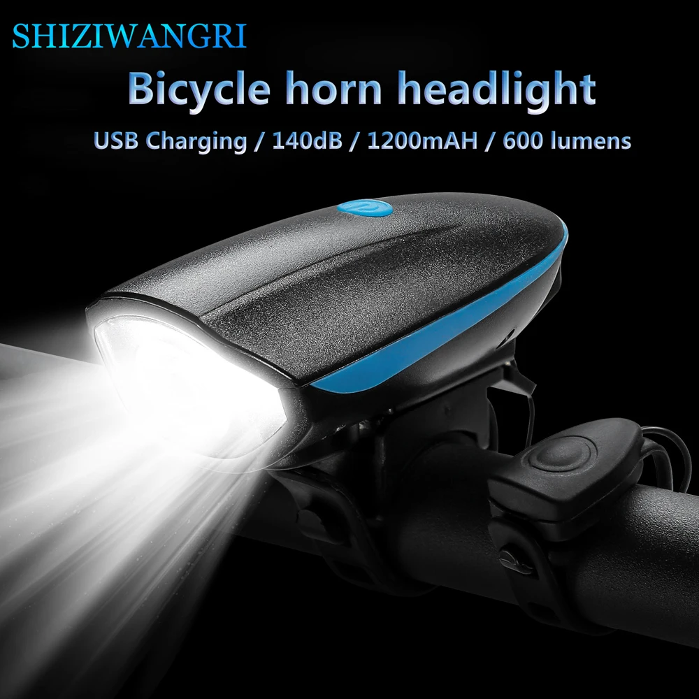 Description Picture 2 of itemBicycle Light Horn USB Bike Headlight 1200mAh Led Solar Power MTB Bike Electric Bell 140dB Night Riding Bicycle Accessories