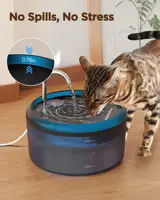 Automatic Water Fountain: 2.4L Pet Water Fountain, Cat Water Fountain for Cats Indoor, Silent Water Bowls for Small Animal 1