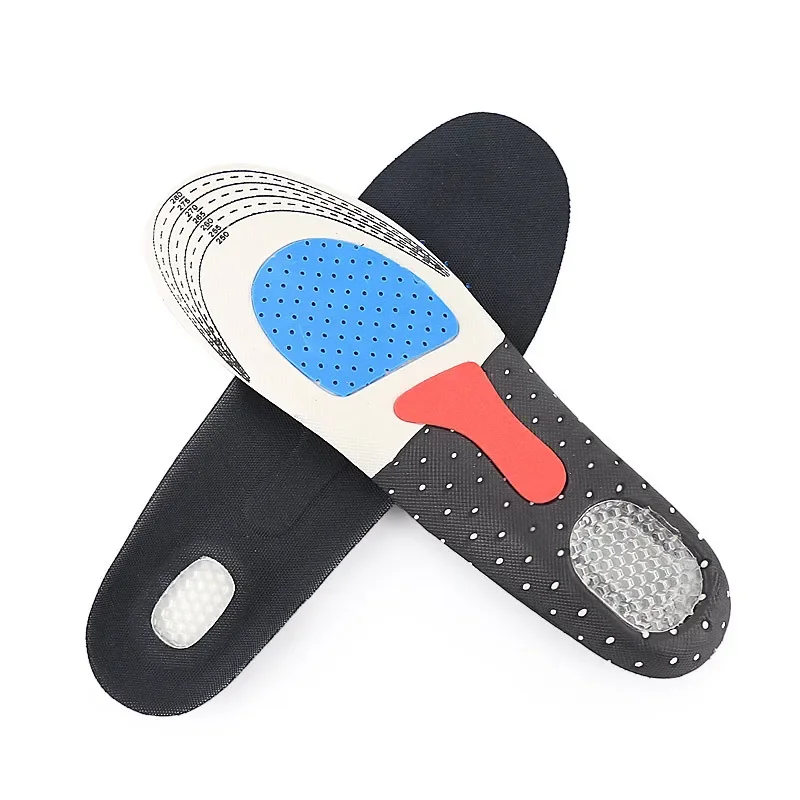 Sport Running Silicone Gel Insoles for Feet Man Women for Shoes Sole Orthopedic Pad Massaging Shock Absorption Arch Support