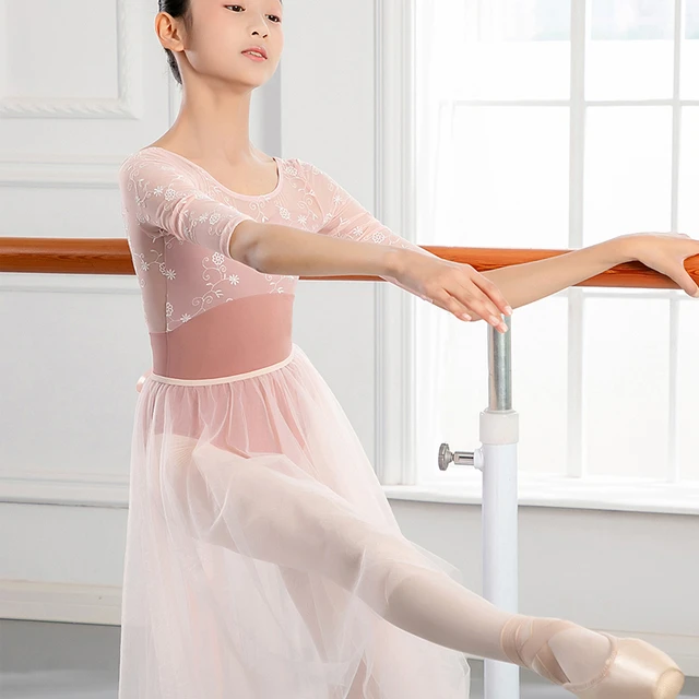 Justaucorps de gymnastique à manches longues pour filles et adolescentes,  combinaison de danse, de Ballet, d'athlétisme, pour enfants - AliExpress