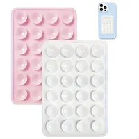 Silicone Suction Phone Holder Mat Multifunctional Suction Cup Wall Stand Square Anti-Slip Single-Sided Case Mount Back Sticker 5