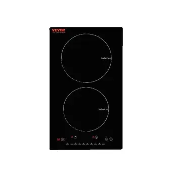 SucceBuy 2 Burners Electric Induction Cooktop Stove Hob Built-in Burner Cooker Sensor Touch Control Magnetic Cooker Hot Plate 1