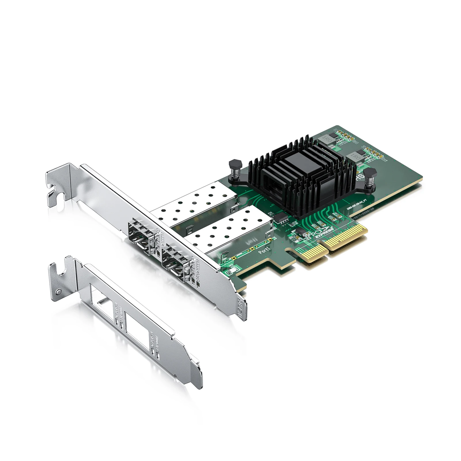 Для Intel I350AM2 Ethernet Сетевая карта PCI Express 2,1x4 Dual SFP для фото