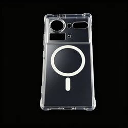 Crystal Clear Magnetic Shockproof TPU Case - Premium Protective Cover for Clear