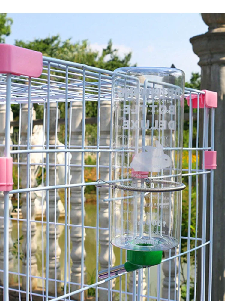 1pcs Random Color 500ml Large Capacity Hanging Rabbit, Hamster, Guinea Pig Drinking Bottle With Ball, Suitable For Small Pets