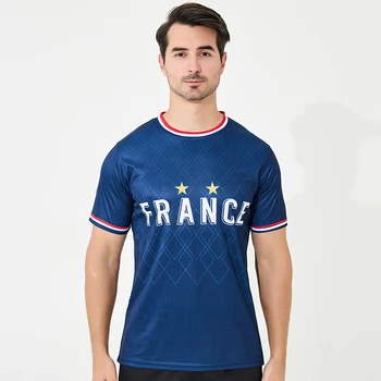 high quality new design European team France soccer jersey custom quick drying football uniform 1